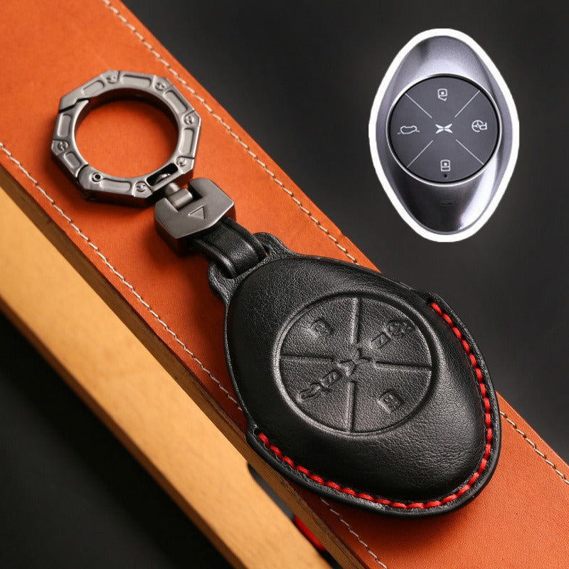 XPeng P7 G3i G3 Leather Key Case(#XP164) - Black
