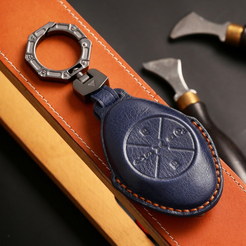 XPeng P7 G3i G3 Leather Key Case(#XP164) - Blue
