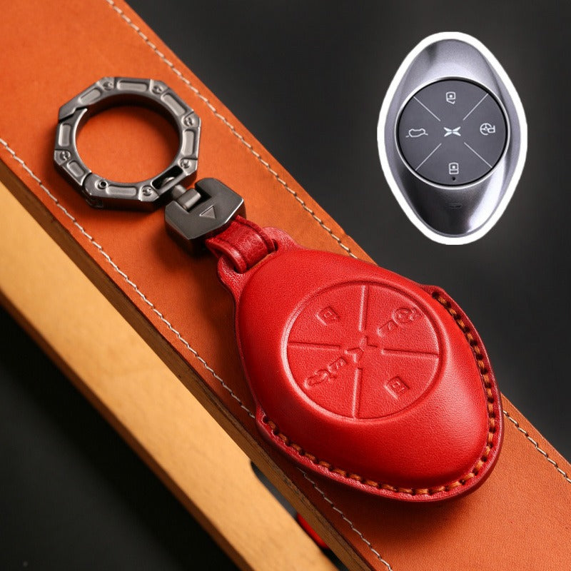 XPeng P7 G3i G3 Leather Key Case(#XP164) - Red