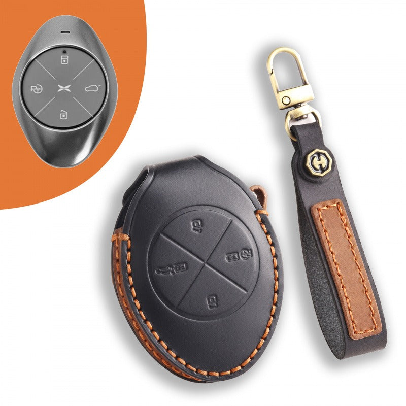 XPeng P7 P5 G3 Leather Key Case（#xp154) - Black