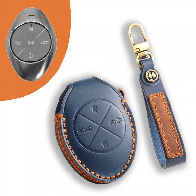 XPeng P7 P5 G3 Leather Key Case（#xp154) - Blue