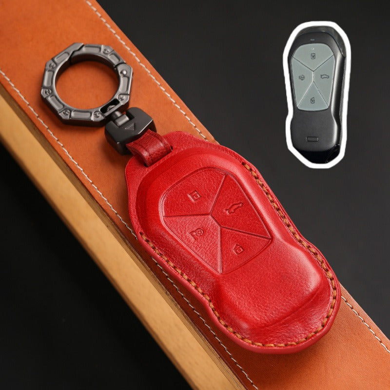 XPeng P7 P5 G3i G3 Leather Key Case(#XP161) - Red
