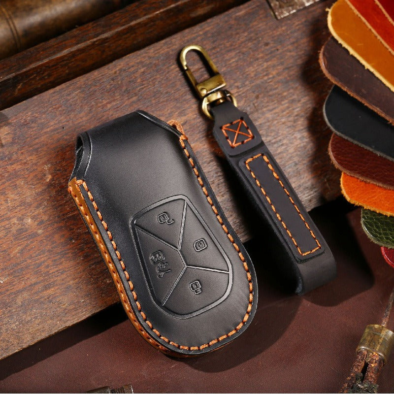 XPeng P7 P5 G3i Leather Key Case(#xp159) - Black