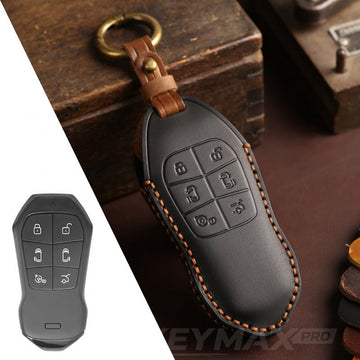 XPeng X9 Leather Key Case(#xp155) - Black