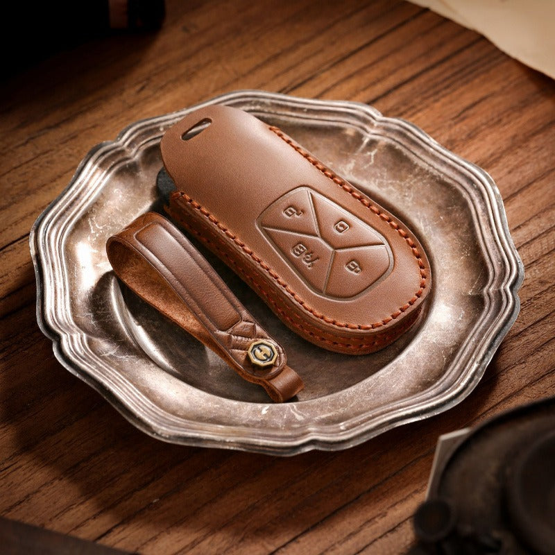XPeng X9 P5 Handmade Leather Key Case(#XP166)