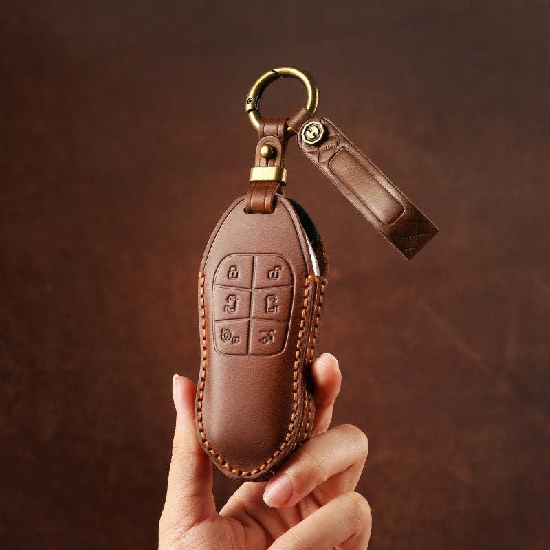 XPeng X9 P5 Handmade Leather Key Case(#XP166)