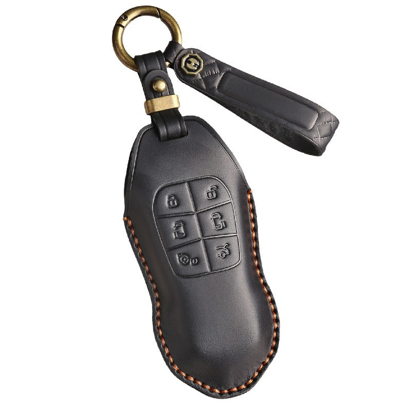 XPeng X9 Retro Leather Key Case(#xp158)