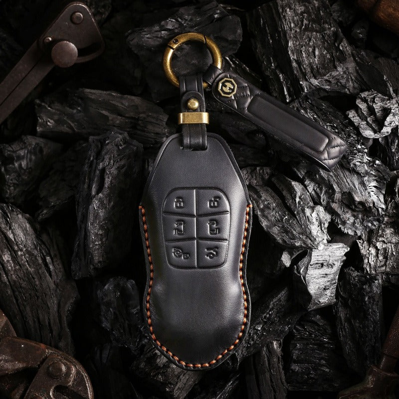 XPeng X9 Retro Leather Key Case(#xp158)