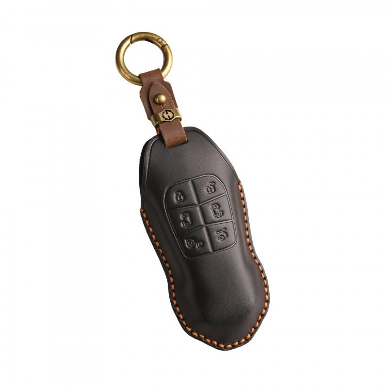XPeng X9 Retro Leather Key Case(#XP165)